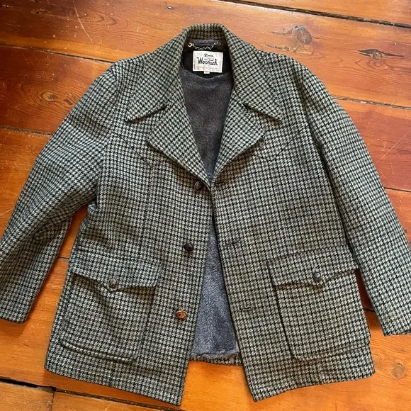 🌻HP🌻True VTG Woolrich 60s Tweed Coat size 44 - Picture 1 of 13
